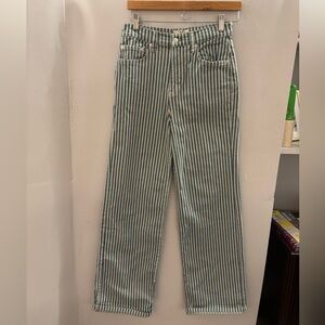 We the Free Blue and White Striped Pants